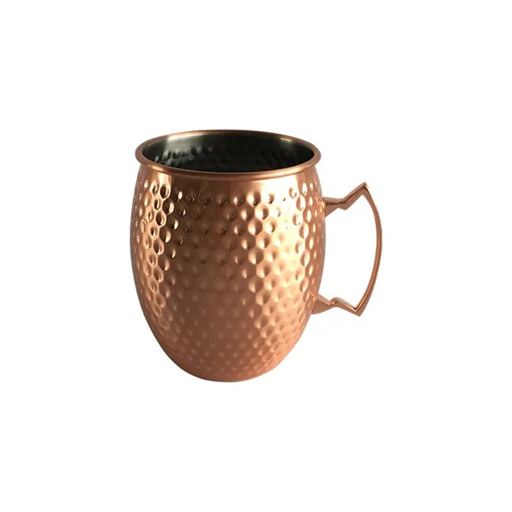 أكواب بغل تأثير النحاس