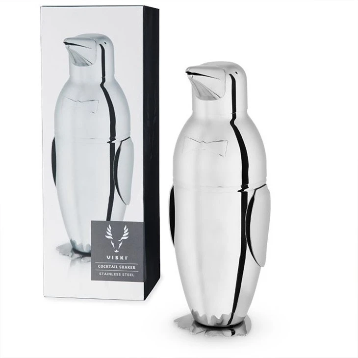 Made in China viski penguin cocktail shaker
