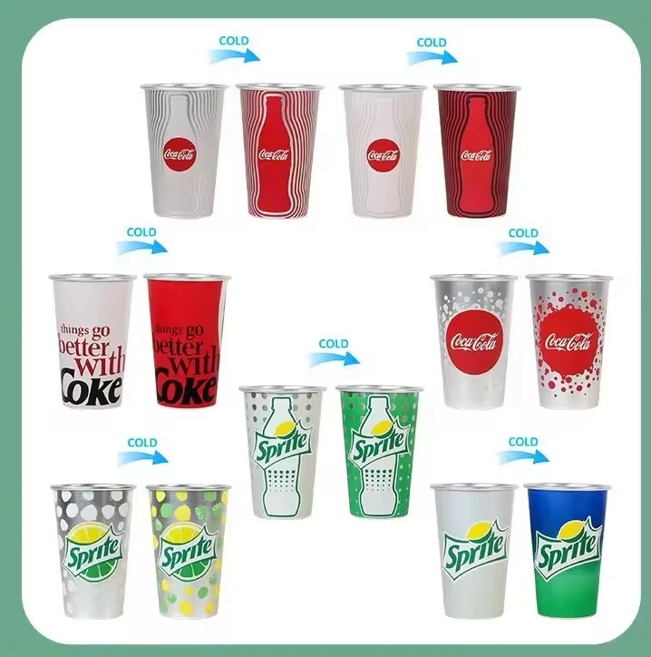 color change aluminum cups